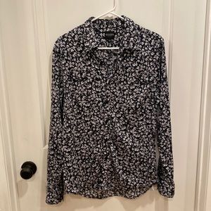 Guess floral button down slim fit shirt